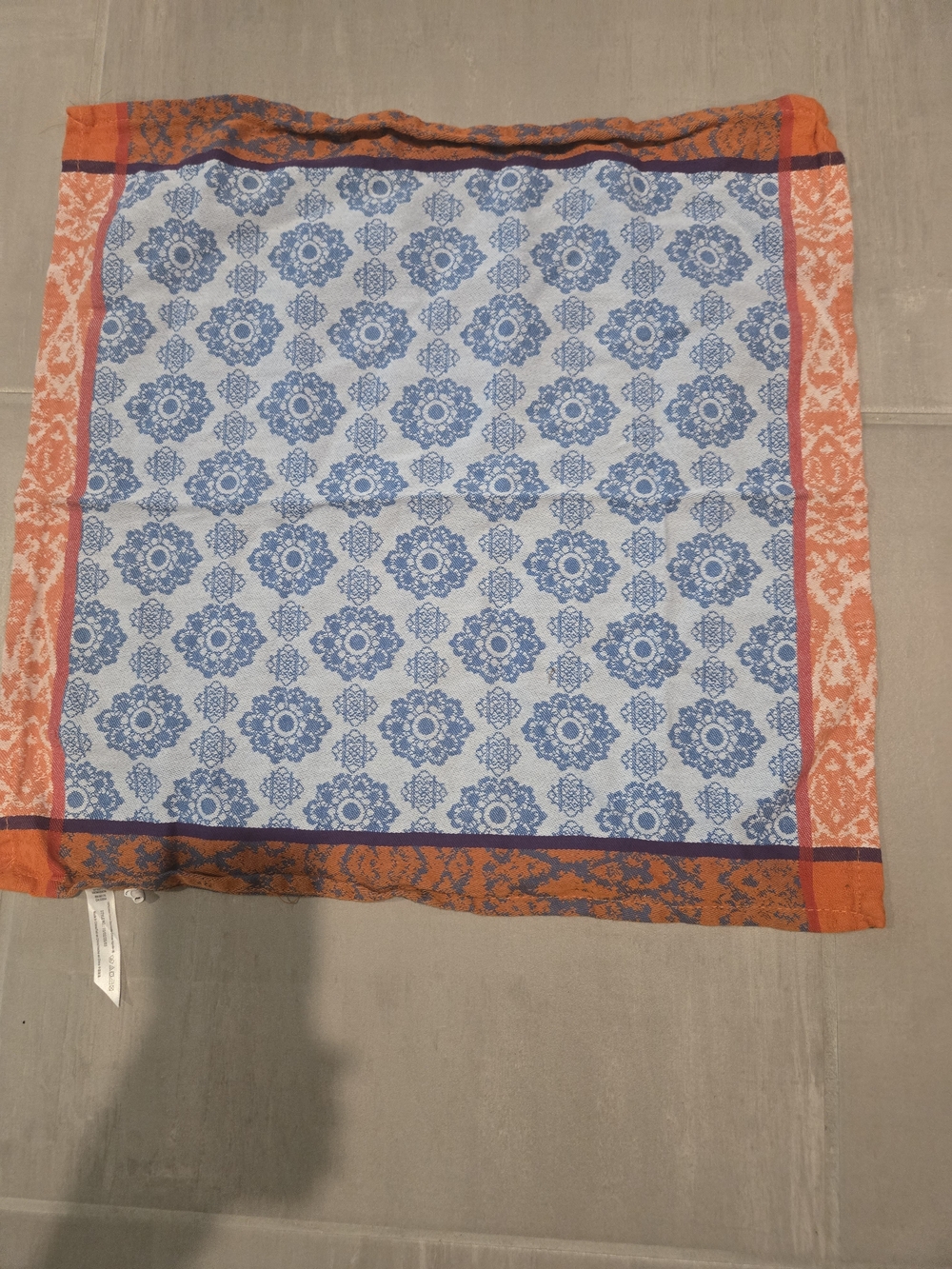 Anthropologie bohemian-style square bandana scarf